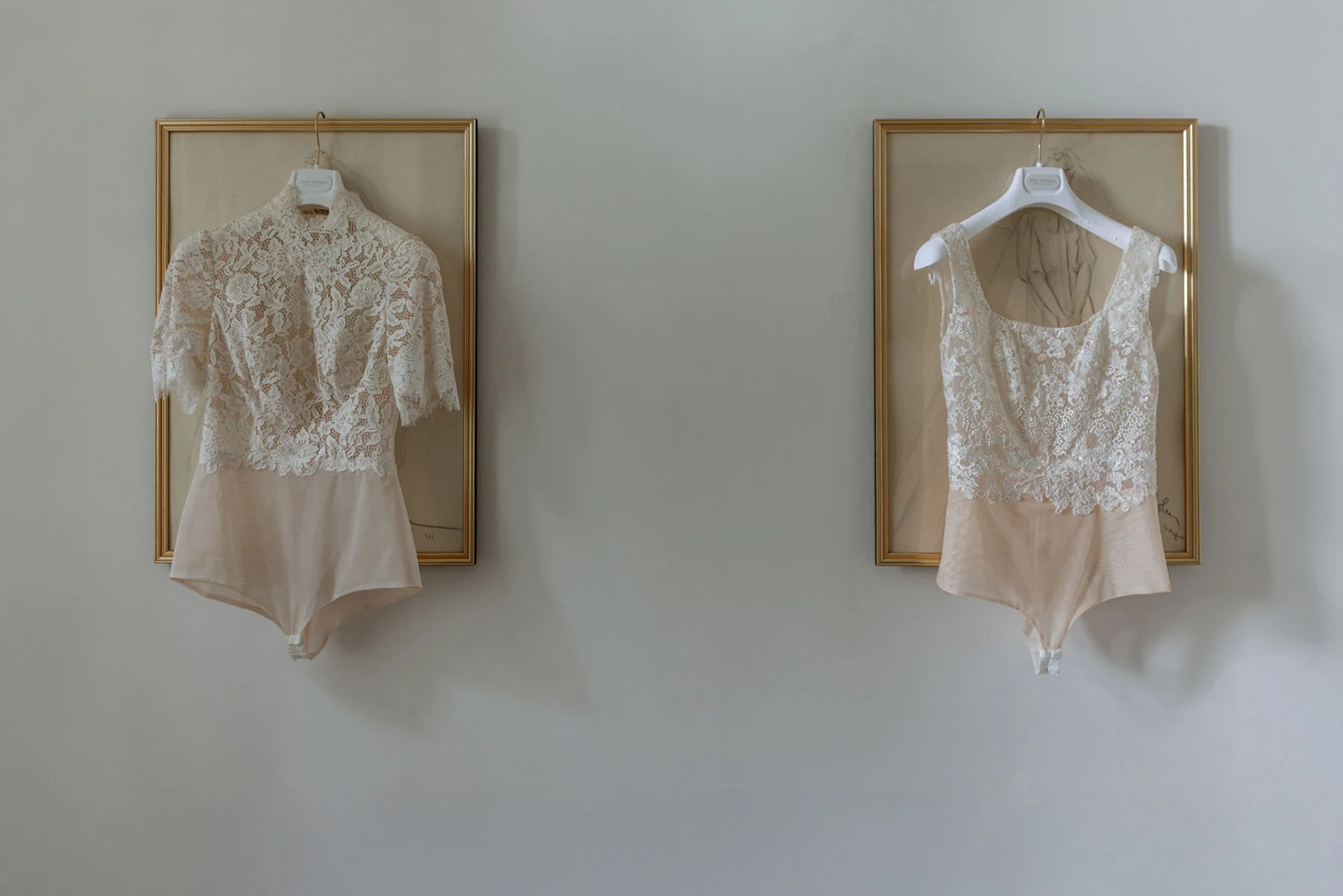 Dettagli dell&rsquo;abito da sposa di Francesca