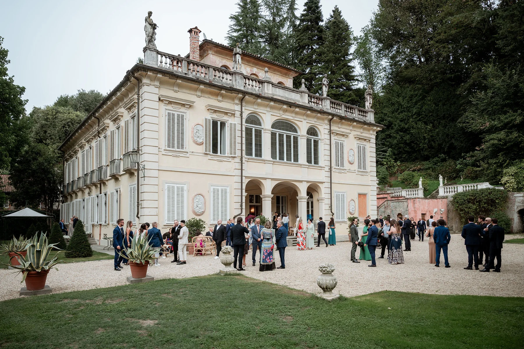 Villa d&rsquo;Agli&egrave; a Torino durante il matrimonio di Francesca e Pierluigi