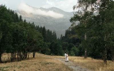 Servizio fotografico gravidanza in montagna